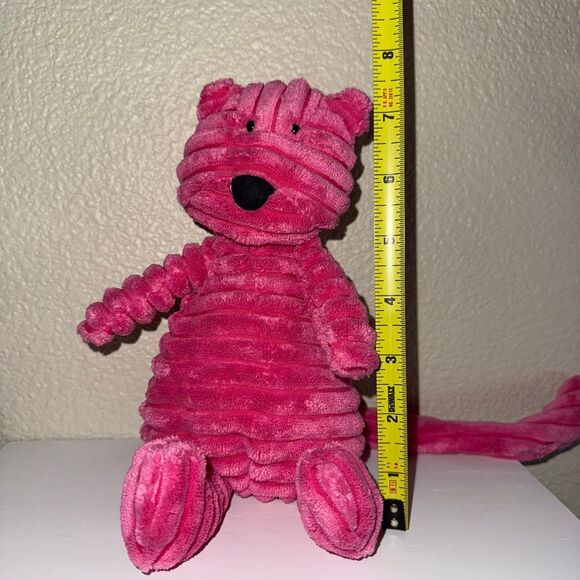Jellycat Cordy Roy Pink Cat Plush Kitty Corduroy Stuffed Animal 10” - Picture 8 of 10